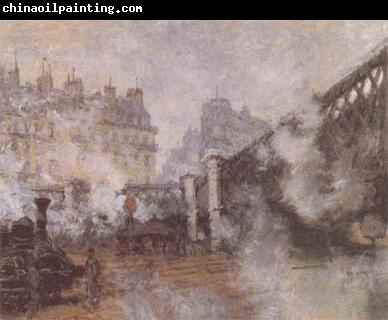 Claude Monet Le Pont de I'Europe,Gate Sate Saint-Lazare (mk09)